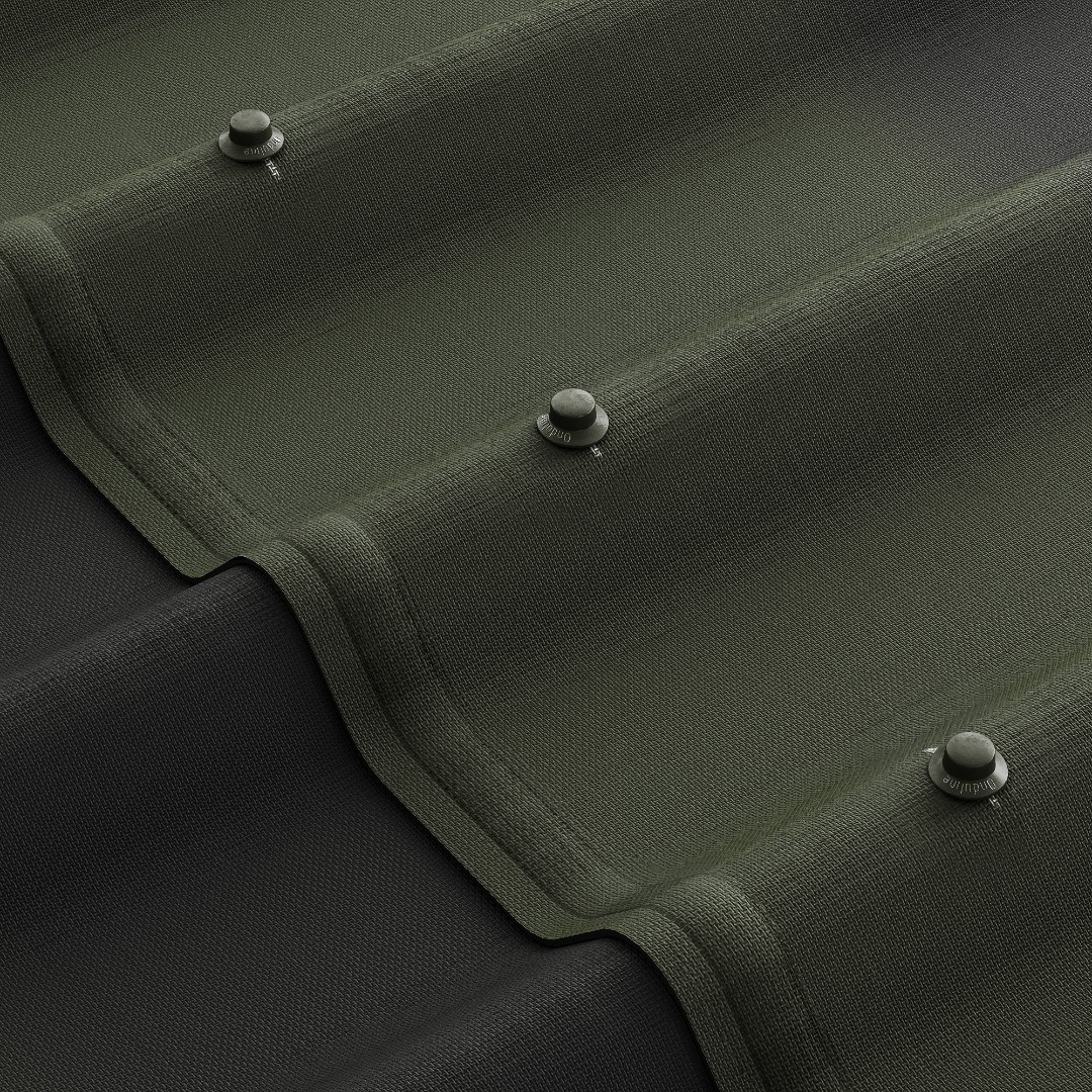 Черепица Ондулин зеленая