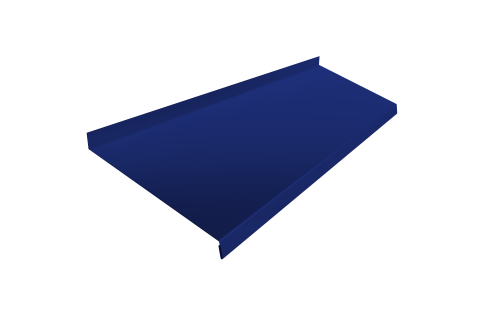 Отлив простой 250 0,45 PE с пленкой RAL 5002 ультрамариново-синий (2м)