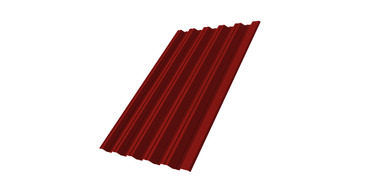 Профнастил HC35R 0,7 PE RAL 3011 красно-коричневый