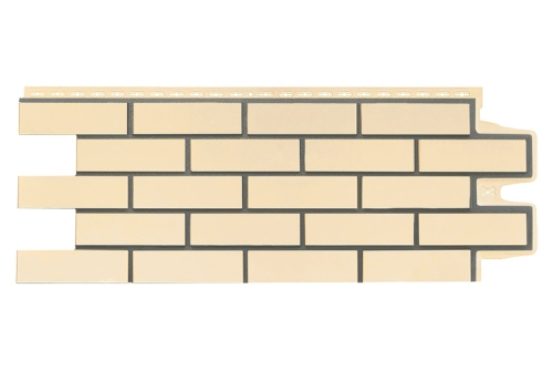 Фасадная панель GL Клинкерный кирпич Design бежевый со швом RAL 7006