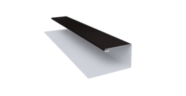 Планка П-образная Экобрус Grand Line 0,45 PE с пленкой RAL 9005 черный (3м)