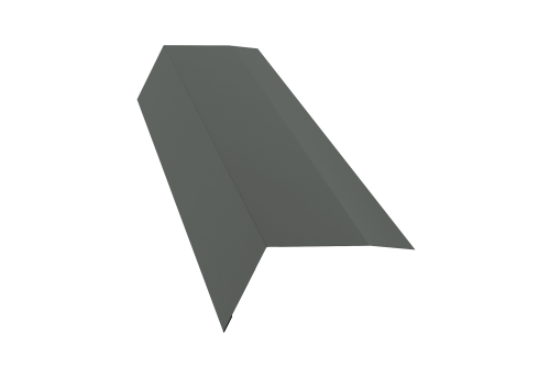 Планка карнизная 100х65 0,45 PE с пленкой RAL 7005 мышино-серый (2м)