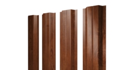 Штакетник П-образный A с прямым резом 0,45 Print Elite Rowan TwinColor