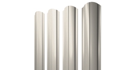 Штакетник Полукруглый Slim фигурный 0,45 Print Elite Milky Wood TwinColor