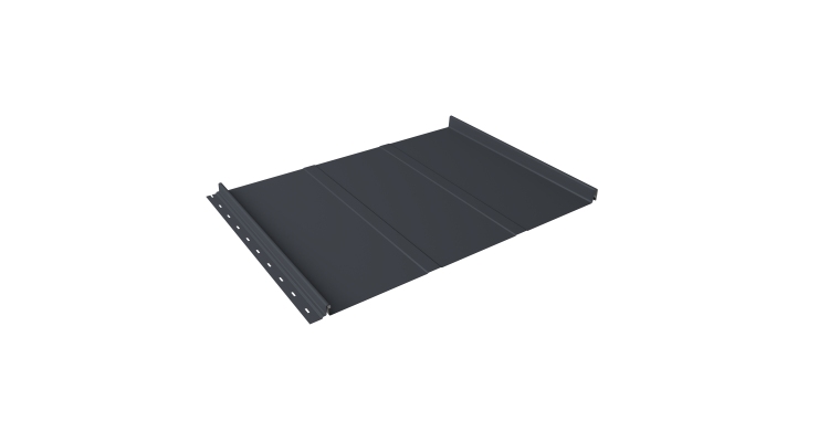 Кликфальц Line Grand Line 0.5 Satin с пленкой на замках RAL 7024 мокрый асфальт