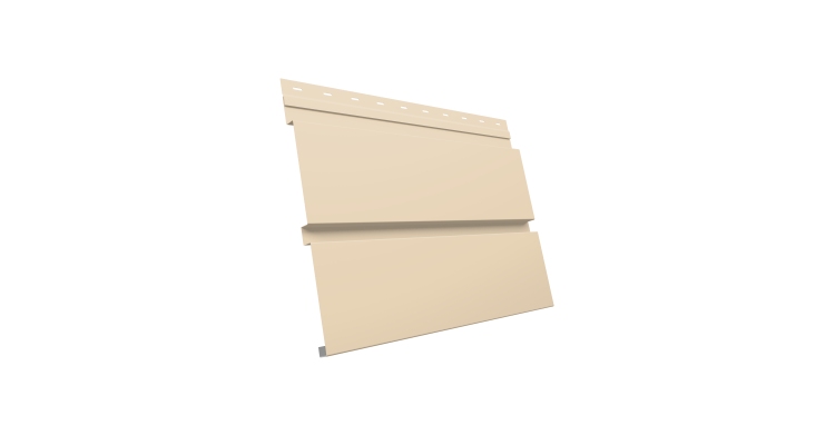 Квадро брус 0.5 Satin с пленкой RAL 1015 светлая слоновая кость