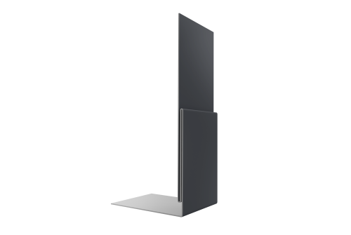 Планка приемная оконная 0,45 PE с пленкой RAL 7024 мокрый асфальт (3м)