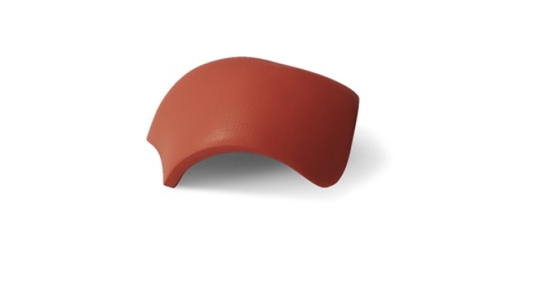 Вальмовая черепица без зажимов Braas вишня