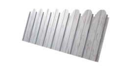 Профнастил С10B фигурный 0,45 Print Elite Snow Wood TwinColor