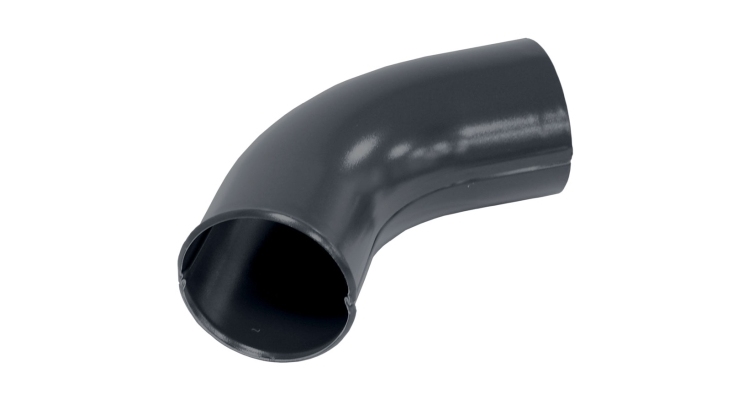 Колено стока 100 мм Мatt RAL 7024 мокрый асфальт