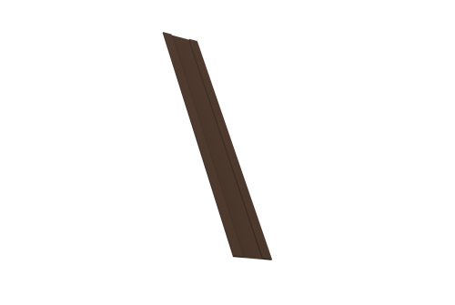 Крепежная планка жалюзи Milan, Milan Slim, Tokyo 0,45 PE-Double RAL 8017 шоколад (2,5м)