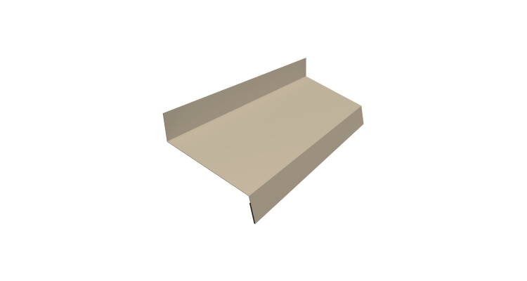 Отлив простой 50 0,45 PE с пленкой RAL 1015 светлая слоновая кость (3м)