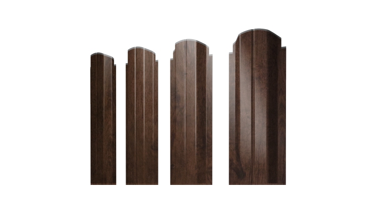 Штакетник П-образный A фигурный 0,45 Print-Double Elite Antique Wood