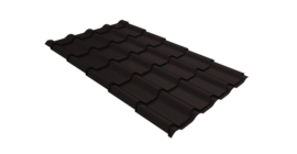 Металлочерепица камея Grand Line 0,45 Drap TX RAL 9005 черный