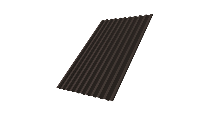 Профнастил С21R 0,45 Drap TR RR 32 темно-коричневый