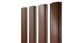 Штакетник Прямоугольный с прямым резом 0,45 Print Elite Choco Wood TwinColor