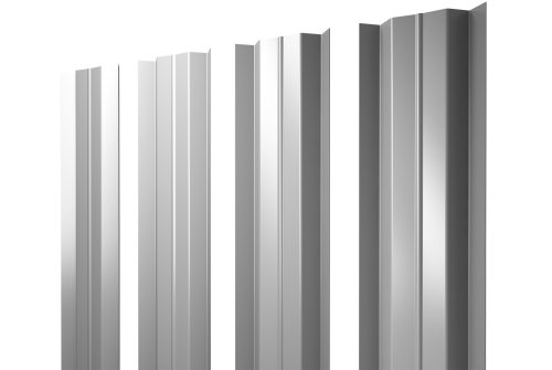 Штакетник М-образный В с прямым резом 0.5 Satin RAL 9003 сигнальный белый