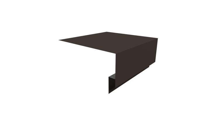 Планка околооконная сложная Блок-хаус new 200х75х27 0,45 Drap TX RR 32 темно-коричневый (2м)