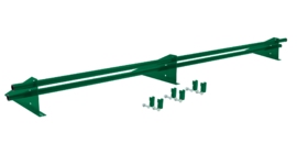 Снегозадержатель трубчатый для фальцевой кровли Optima RAL 6032 3м