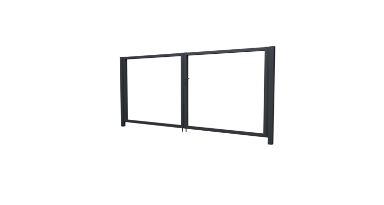 Ворота Жалюзи Texas 1.5х3.6 RAL 7024 без заполнения (ламель 150 мм)