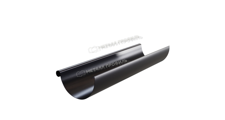 Желоб водосточный Металл Профиль PURMAN BLACK EDITION D125х3000 RAL 9005
