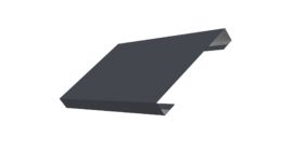 Ламель лицевая 150 забора жалюзи Texas 0.5 Satin Matt TX RAL 7024 мокрый асфальт