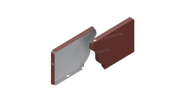 Заглушка желоба правая Металл Профиль БЮДЖЕТ 120х86 RR32