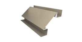 Планка угла внутреннего сложного Экобрус Grand Line 0,45 PE с пленкой RAL 1015 светлая слоновая кость (2м)