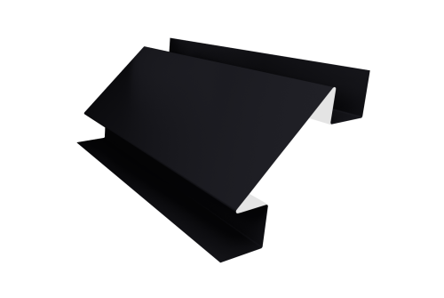 Планка угла внутреннего сложного Экобрус Grand Line 0,5 Satin Matt RAL 9005 черный (3м)