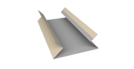 Планка угла внутреннего составная верхняя 0,45 Drap TX RAL 1015 светлая слоновая кость (2м)