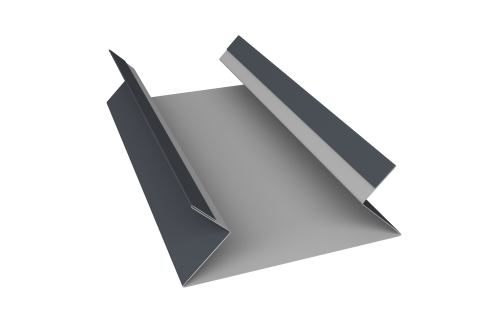 Планка угла внутреннего составная верхняя 0,5 Drap TX RAL 7024 мокрый асфальт (2м)