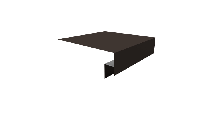 Планка околооконная сложная Экобрус Grand Line 200х50х25 0,45 Drap TX RR 32 темно-коричневый (2м)