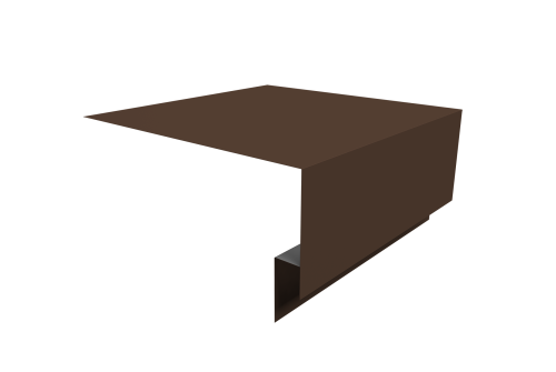 Планка околооконная сложная Экобрус Grand Line 200х75х25 0,45 PE с пленкой RAL 8017 шоколад (2м)