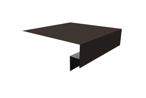 Планка околооконная сложная Экобрус Grand Line 250х50х25 0,5 Drap TX RR 32 темно-коричневый (2м)