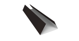 Планка стыковочная составная нижняя 0,45 Drap ST RAL 9005 черный (2м)