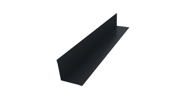 Угол внутренний 50х50 0,5 Satin с пленкой RAL 7024 мокрый асфальт (3м)