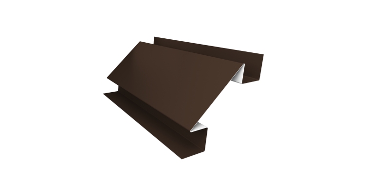 Угол внутренний сложный 75мм 0,45 Drap RAL 8017 шоколад (2м)