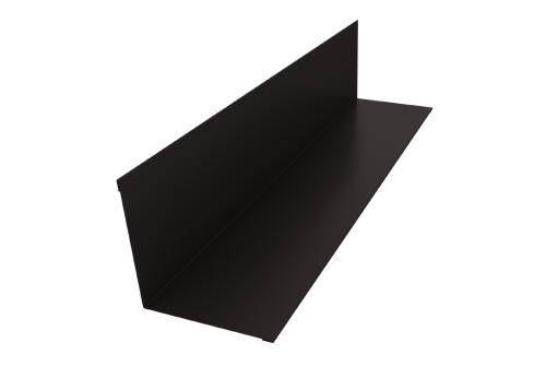 Угол внутренний 110х110 0,5 Satin с пленкой RR 32 темно-коричневый (2м)