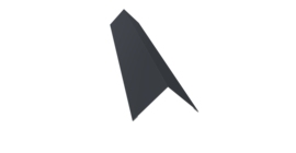 Угол внешний 110х110 0,5 Satin с пленкой RAL 7024 мокрый асфальт (2м)