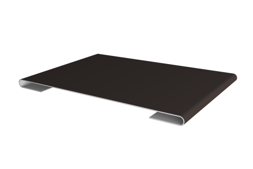 Планка стыковочная 0,5 Satin с пленкой RR 32 темно-коричневый (2м)