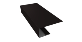 J-Профиль 18мм 0,5 Drap RAL 9005 черный (3м)