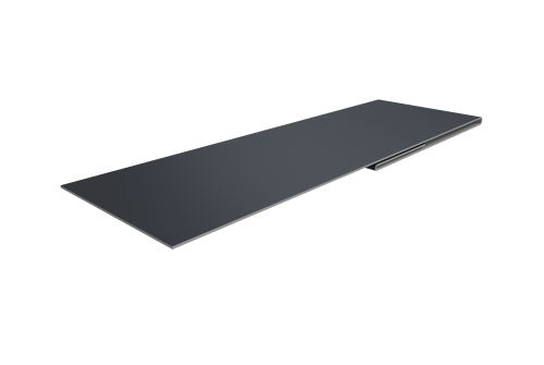 Планка финишная 48х25 0,5 Satin с пленкой RAL 7024 мокрый асфальт (3м)