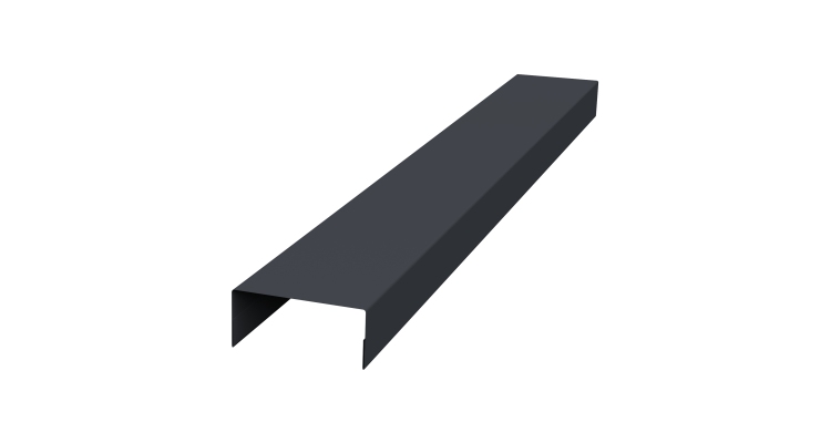 Крышка 30х20 жалюзи Texas 0,5 Drap RAL 7024 мокрый асфальт (2,5м)