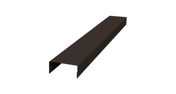 Крышка 45х20 жалюзи Texas 0,5 Satin Matt RR 32 темно-коричневый (2,5м)