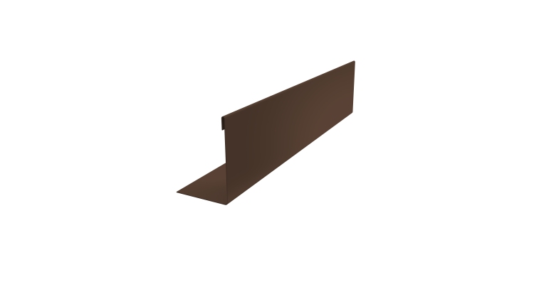 Нащельник 125 Texas 25х35 0,45 Drap-double TX RAL 8017 шоколад (L1,5)