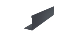 Нащельник 125 Texas 25х35 0,5 Velur X RAL 7024 мокрый асфальт (L1,5)