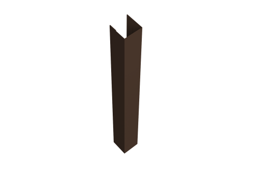 Стойка жалюзи Texas 0,45 Drap TwinColor RAL 8017 шоколад (2м)