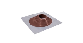 Проходной элемент MF CN угловой №2 (200-280мм) +240 силиконовый (металлический неокрашенный фланец) коричневый