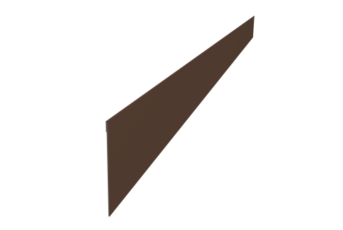 Ламель забора жалюзи Palermo стартовая/финишная для калиток и ворот 0,45 Drap-double TX RAL 8017 шоколад