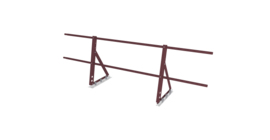 Ограждение кровельное на фальц Optima 0,65х2м RAL 3005